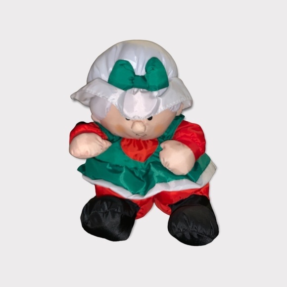 Vintage Stuffins Mrs. Santa Clause Nylon Plush 10” Christmas Stuffed Animal EUC! - Picture 7 of 7